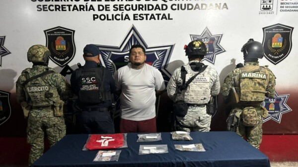 Detienen a presunto narcomenudista en la Supermanzana 52 de Cancún