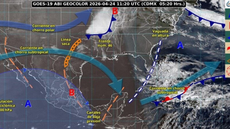 Pronóstico del clima en Quintana Roo para hoy viernes 24 de abril 2026