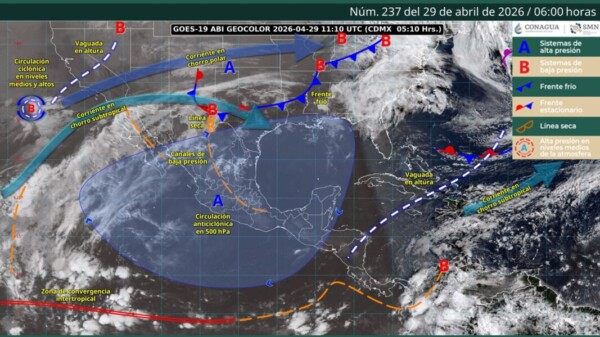 Pronóstico del clima en Quintana Roo para hoy miércoles 29 de abril 2026