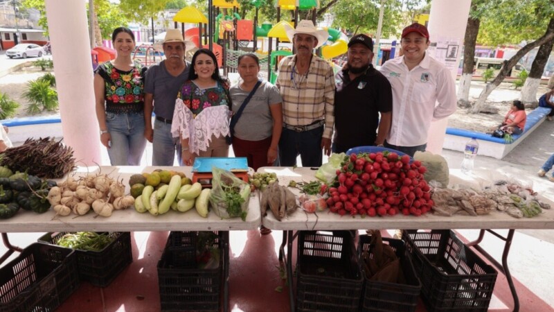Impulsa Blanca Merari la economía de productores en Puerto Morelos en la segunda edición de “Mercado Local - Nuestra Cosecha”