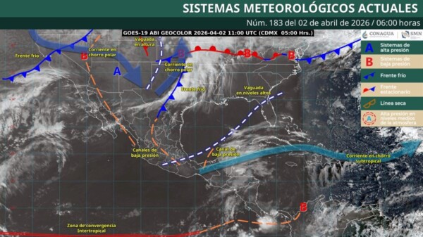 Pronóstico del clima en Quintana Roo para hoy jueves 2 de abril 2026