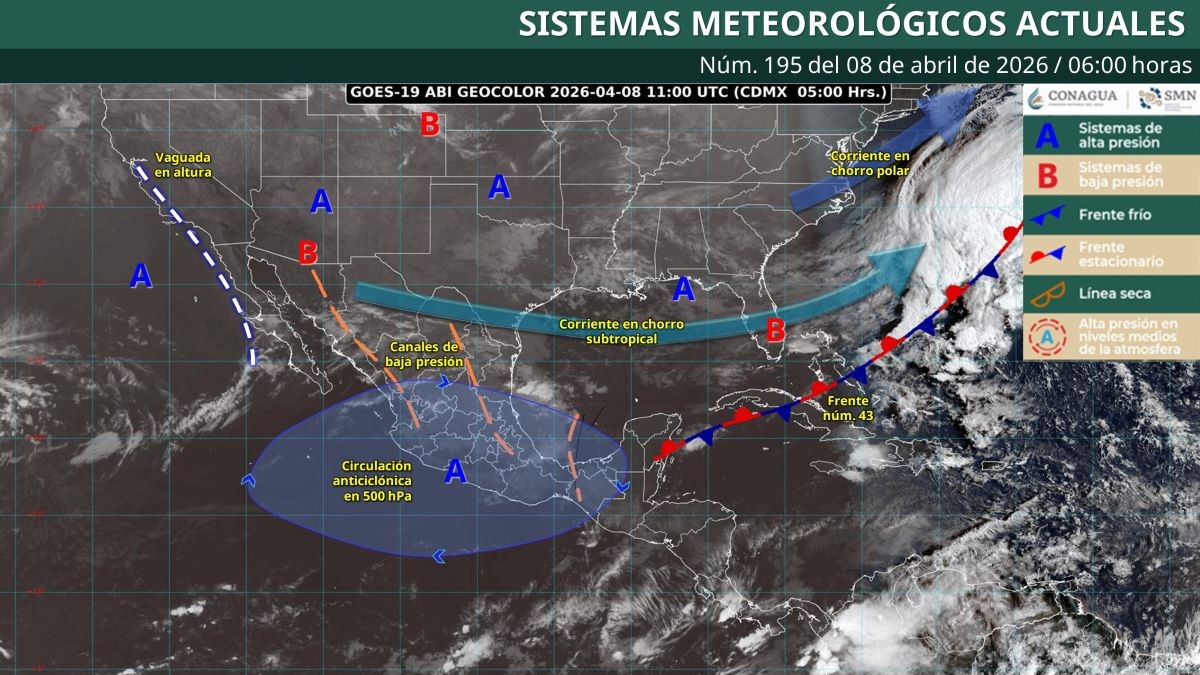 Pronóstico del clima en Quintana Roo para hoy miércoles 8 de abril 2026