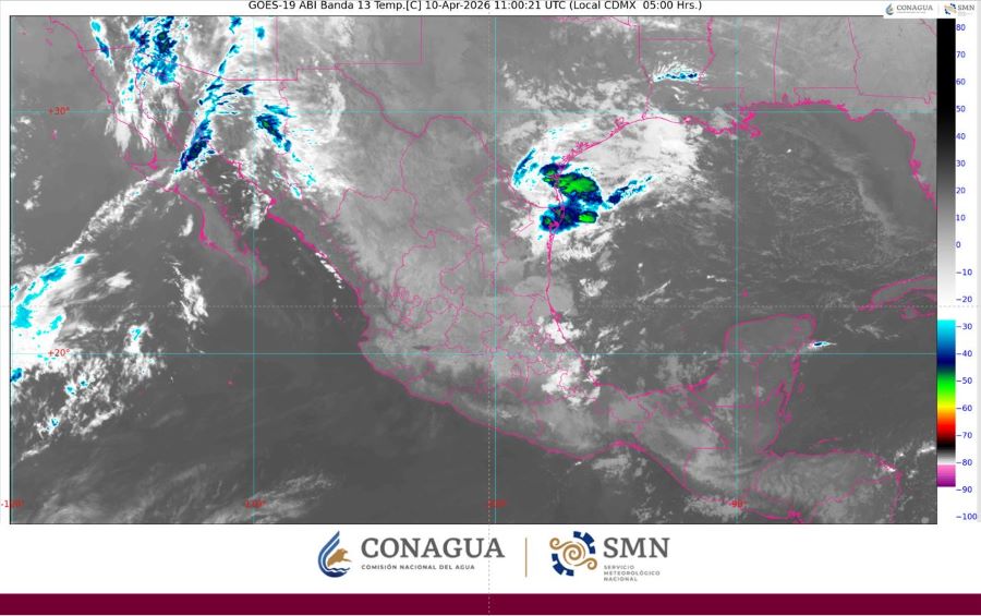 Durante la tarde, ambiente caluroso; con lluvias aisladas en zonas de Campeche, Yucatán y Quintana Roo