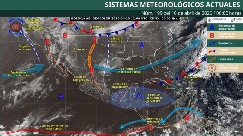 Pronóstico del clima en Quintana Roo para hoy viernes 10 de abril 2026