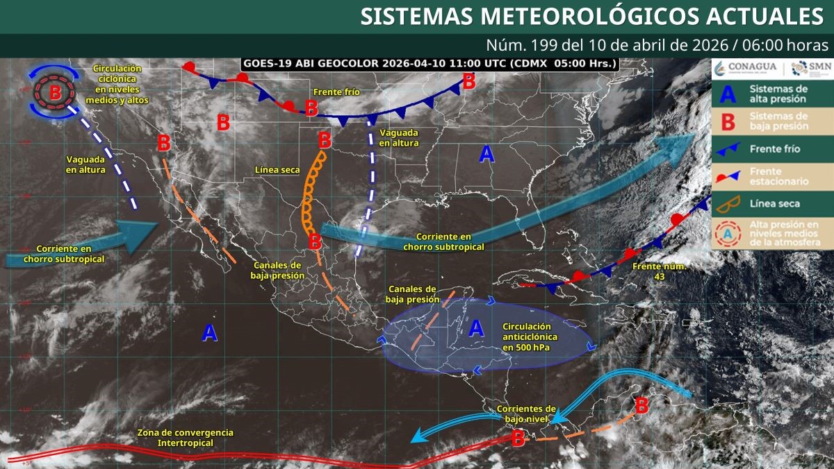 Pronóstico del clima en Quintana Roo para hoy viernes 10 de abril 2026