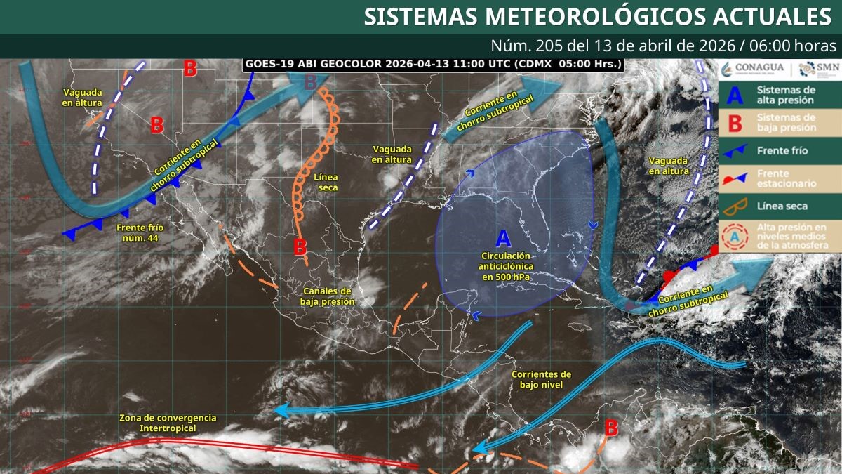Pronóstico del clima en Quintana Roo para hoy lunes 13 de abril 2026