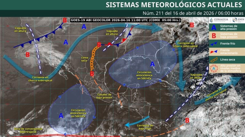 Pronóstico del clima en Quintana Roo para hoy jueves 16 de abril 2026