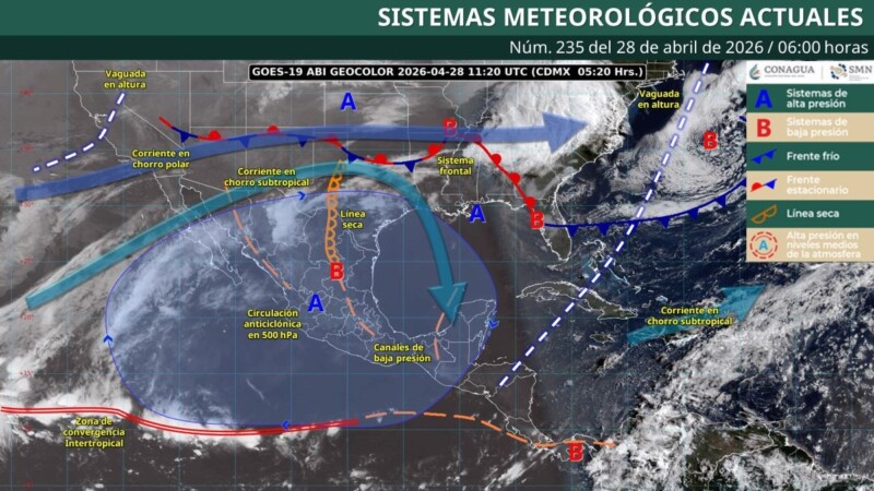 Pronóstico del clima en Quintana Roo para hoy martes 28 de abril 2026