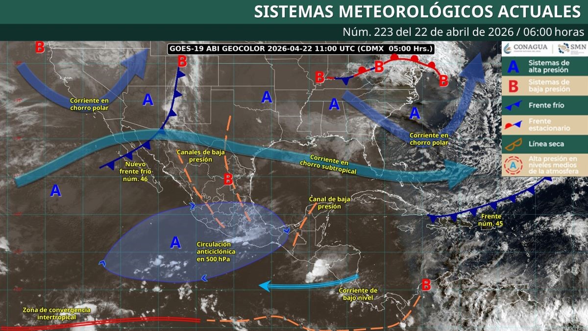 Pronóstico del clima en Quintana Roo para hoy miércoles 22 de abril 2026