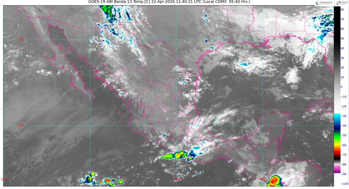 Durante la tarde, ambiente caluroso, siendo cálido en zonas costeras de Yucatán y Quintana Roo; con lluvias aisladas en zonas de Campeche, Yucatán y en el estado.