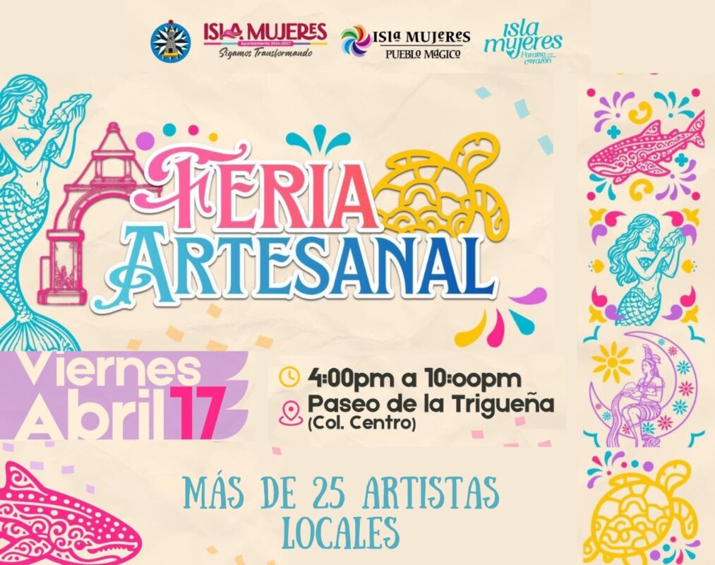 Gobierno Municipal invita a disfrutar de la Feria Artesanal en Isla Mujeres