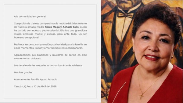 Fallece Magaly Achach Solís, primera presidenta municipal de Benito Juárez