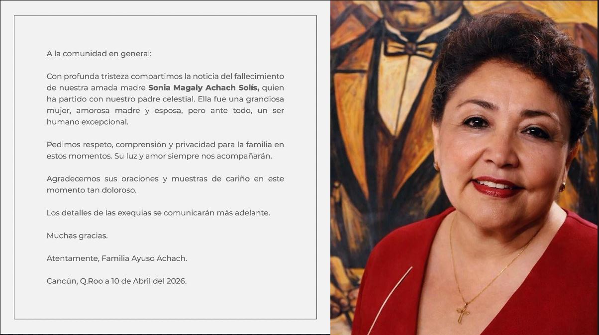 Fallece Magaly Achach Solís, primera presidenta municipal de Benito Juárez
