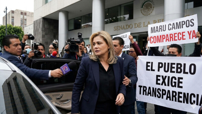 Maru Campos desaira al Senado: no comparecerá por el caso CIA
