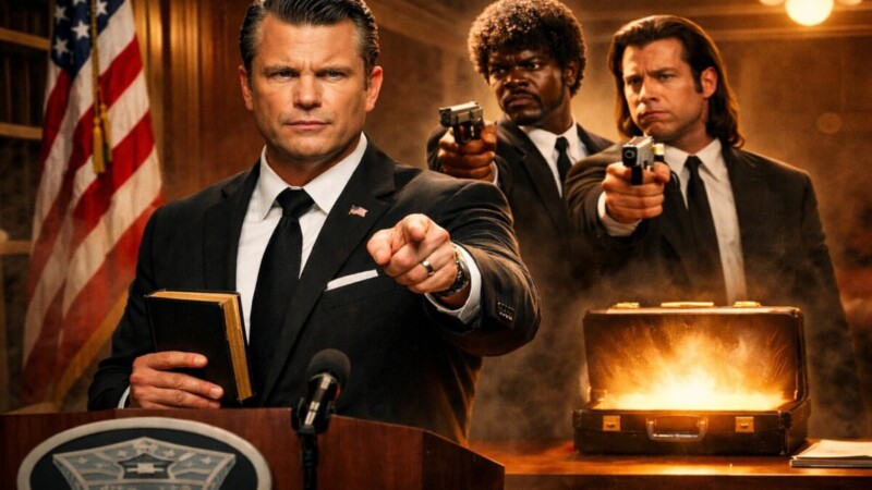 Secretario de guerra de EU pretende engañar a todos