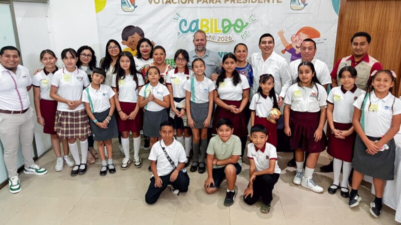 Fortalece Puerto Morelos valores democráticos desde la infancia