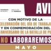 Anuncia Ayuntamiento cierre de cajas y módulos en próximas fechas inhábiles