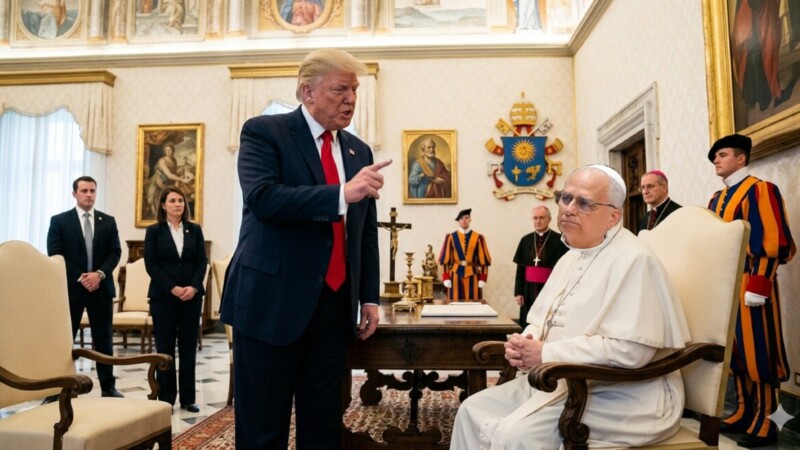 Amaga EU al Vaticano, le exige alinearse con Trump