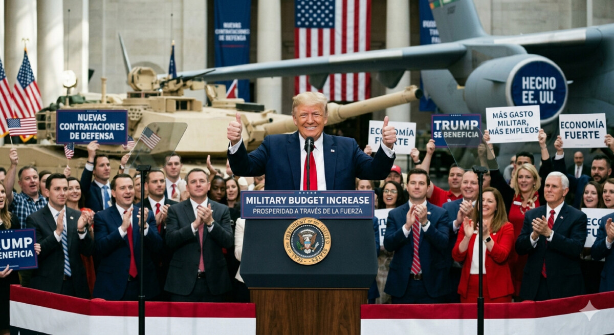 Trump pide más gasto militar; rapa salud, educación y ciencia