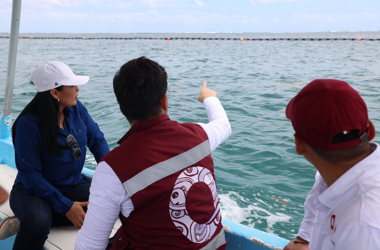 Refuerza Blanca Merari limpieza de playas de Puerto Morelos ante alta ocupación turística en Semana Santa