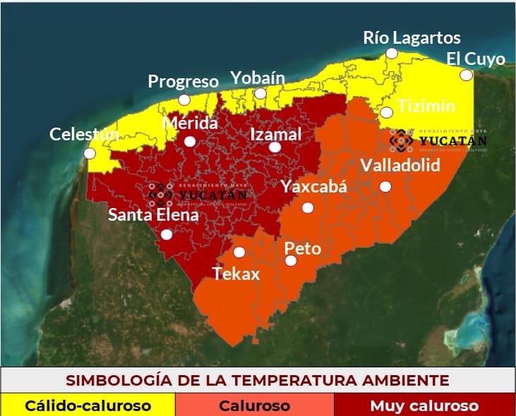Procivy alerta por aumento gradual de temperaturas en Yucatán