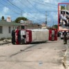Choque de dos combis ’rojas' deja 10 pasajeros lesionados en la Supermanzana 76 de Cancún