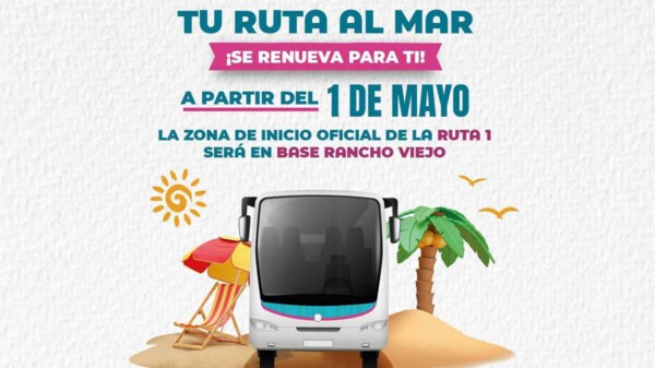Amplía "Ruta Mar" servicio gratuito a playas en próximos asuetos