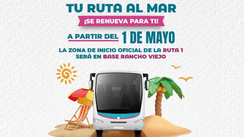 Amplía "Ruta Mar" servicio gratuito a playas en próximos asuetos