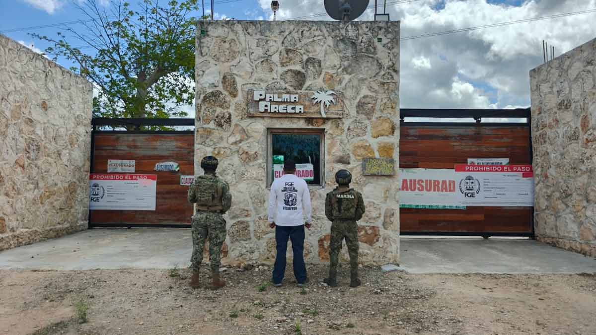 Aseguran predio en ruta de los cenotes por presuntas irregularidades