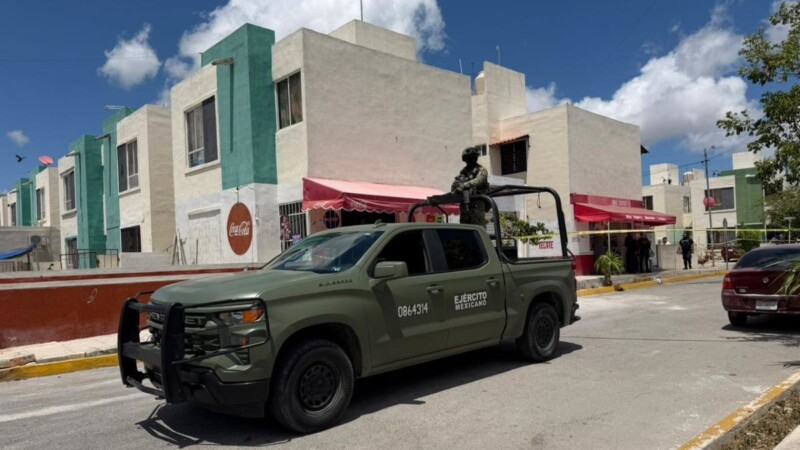 Disparan contra un minisúper en el fraccionamiento Lak'in de la Supermanzana 258 de Cancún