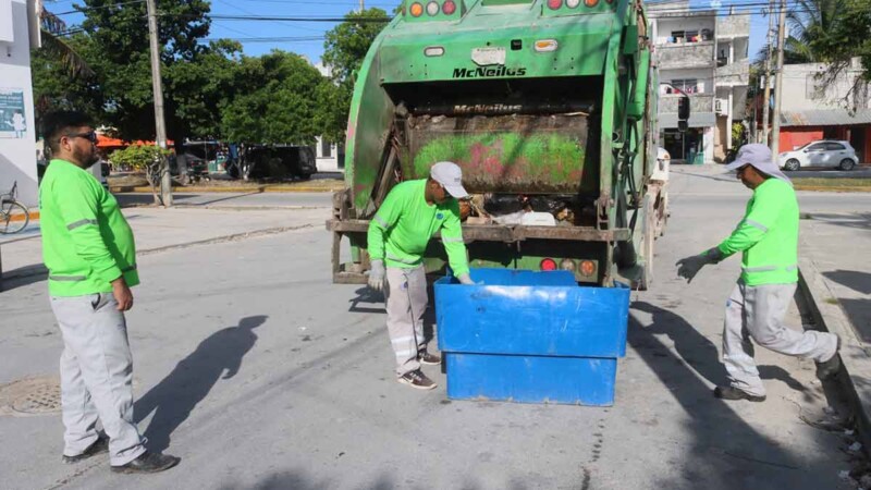Se mantiene recolección de basura en Puerto Morelos durante Semana Santa