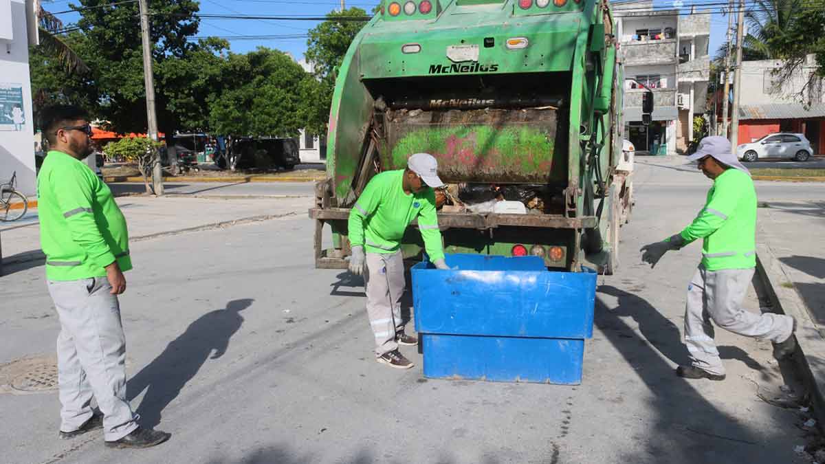 Se mantiene recolección de basura en Puerto Morelos durante Semana Santa