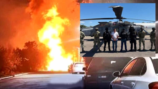 Captura de líderes criminales desata bloqueos y quema de vehículos en México