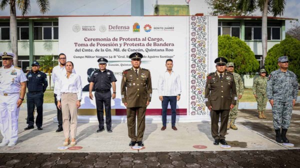 El General D.E.M. Adolfo Ríos Gómez asume mando de la Guarnición Militar de Cancún