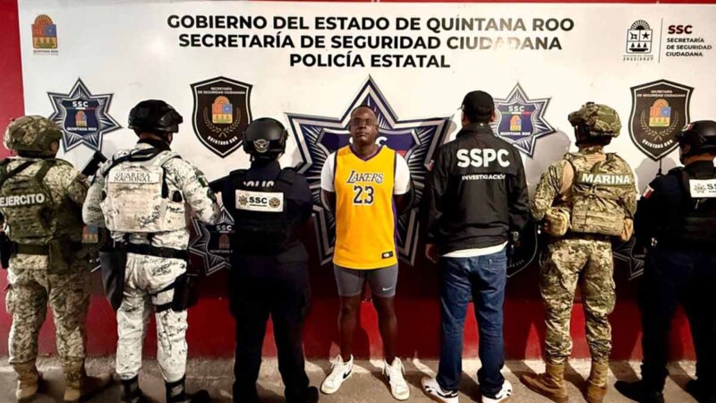 Equipo especial y Policía Estatal detienen en Cancún a cubano buscado por autoridades de Florida