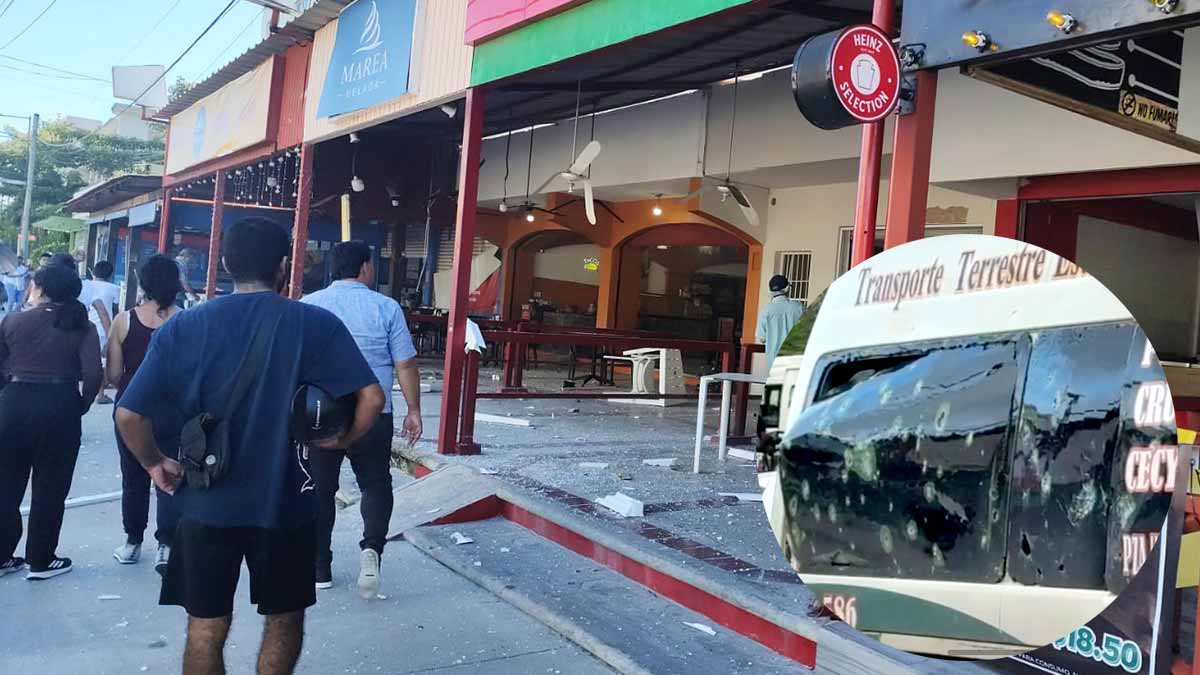 Estallido en negocio de Cancún deja hombre gravemente quemado y daños materiales