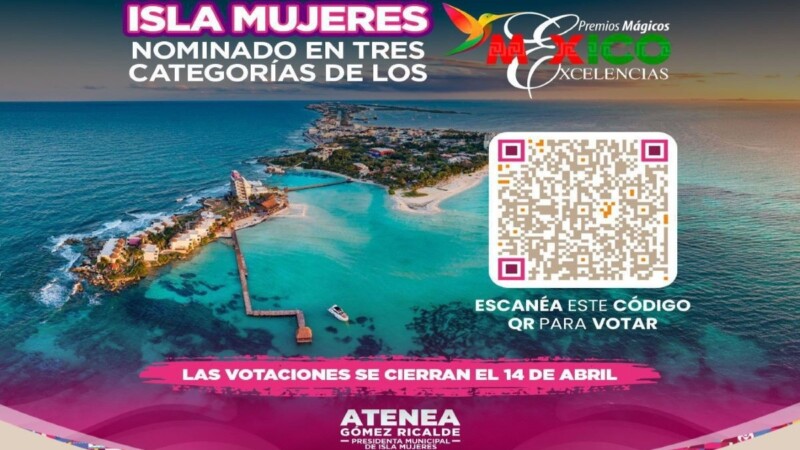 Isla Mujeres obtiene nominación en los Premios Mágicos por Excelencias 2026