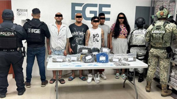 Caen cinco presuntos narcomenudistas tras redada simultánea en municipios de Quintana Roo