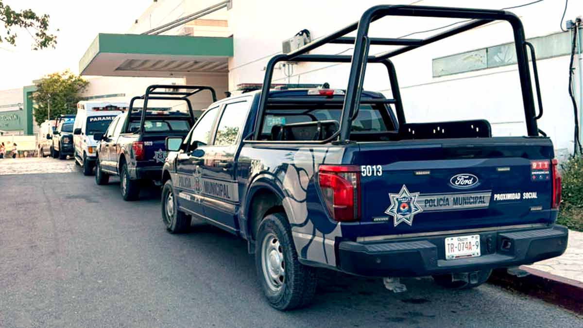 Reporte de lesionado por bala activa operativo en hospital de Cancún
