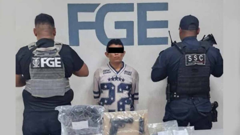 Detienen a presunto responsable de ataque armado y asesinato en Playa del Carmen