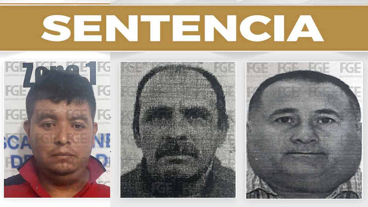 Imponen condenas de 30 a 50 años a tres violadores de menores en Cancún