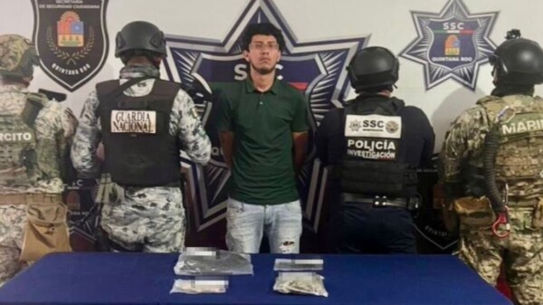 Detienen a narcomenudista en el fraccionamiento Prado Norte en Cancún