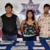 Detienen a tres personas en Cozumel con presuntas drogas y una moto sin placas