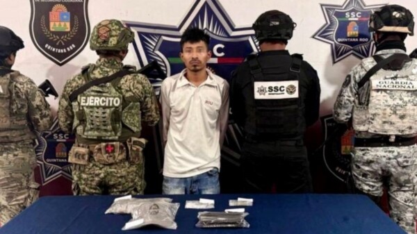 Detienen a hombre con presuntas drogas durante operativo en Galaxias del Sol en Cancún