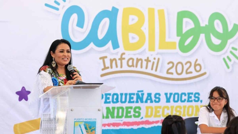 En Puerto Morelos fortalecemos la voz d la niñez al instalar el Cabildo Infantil 2026 "Pequeñas Voces, Grandes decisiones": Blanca Merari