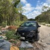 Hallan auto abandonado que estaría ligado a mortal accidente en el Arco Vial