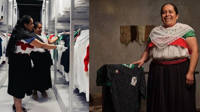 Explotan a indígenas artesanas que bordaron playera del Tri