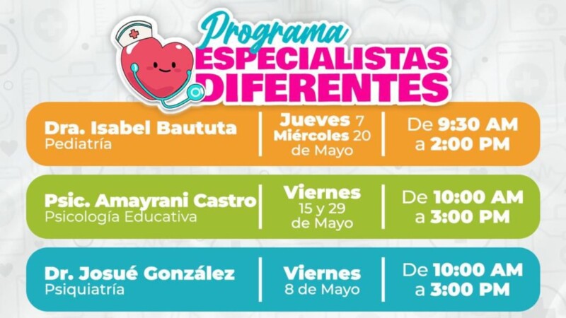 DIF Isla Mujeres fortalece la salud de las familias con el programa 'Especialistas DIFerentes'