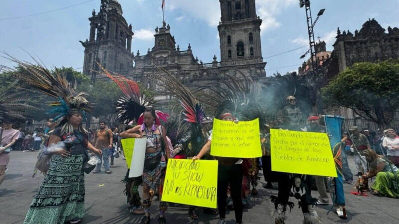 Cancelan misa de “Malinche y Cortés” por falta de permisos