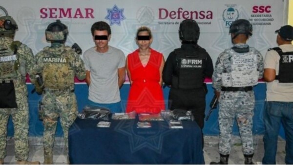Detienen a una pareja con drogas en la Supermanzana 517 de Cancún